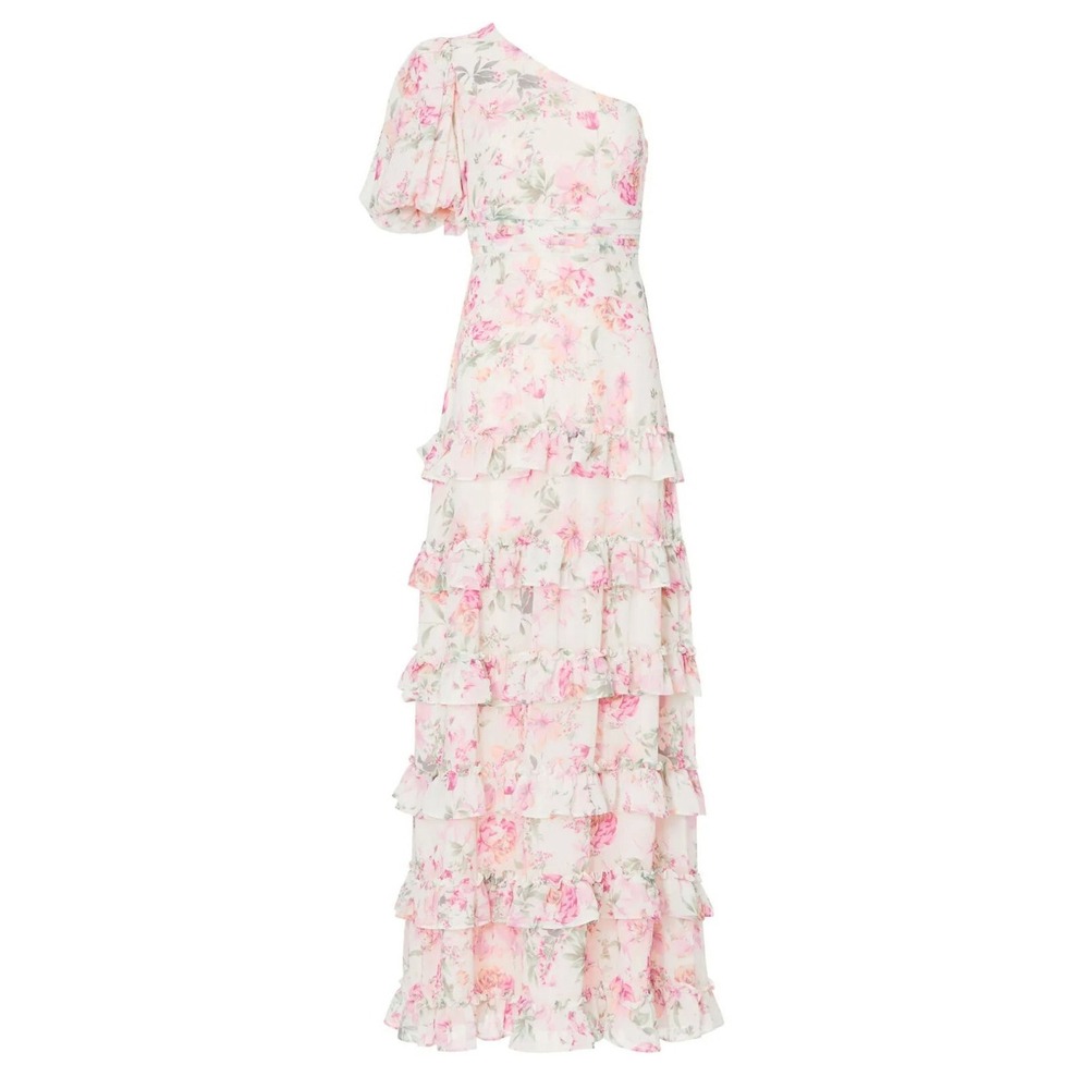One33 Social Vintage Floral Gown Maxi Dress from Rent the Runway - Pink - Sz 4